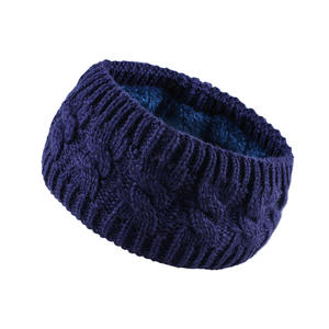 Bandeaux en tricot épais pour femmes hiver bandeaux en polaire floue doublé câble <span class=keywords><strong>cache</strong></span>-oreilles numérique imprimé affaires voyage approprié - Product Image 3