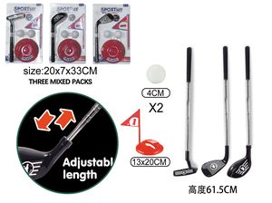 Ensemble de clubs de golf réglables pour enfants 5 clubs rétractables en acier inoxydable avec 2 balles d'entraînement Ensemble d'entraînement de voyage portable - Product Image 6