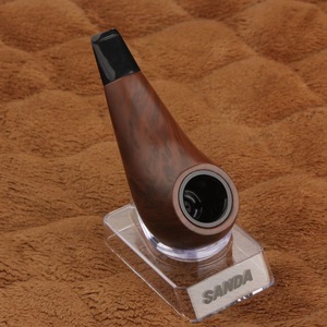 Pipa Minimalista in Legno Laccato Sanda, Filtro Portatile Opaco, Pipa Dritta Artigianale per Tabacco Secco, Accessori Classici per Fumatori - Product Image 3