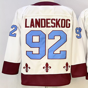 Maillots de hockey cousus pour hommes Nathan MacKinnon <span class=keywords><strong>Martin</strong></span> Necas Peter Forsberg Gabriel Landeskog Cale Makar Joe Sakic Valeri Nichushkin - Product Image 5