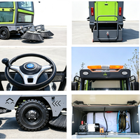 Balayeuse autoportée pour voirie et parkings commerciaux avec brosse, longue autonomie de batterie, utilisation facile, machine de nettoyage de voirie