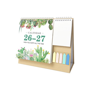 Calendrier de bureau Morandi, système de couleurs 26/27, anglais, créatif, multifonctionnel, format poche, papier artistique - Product Image 5