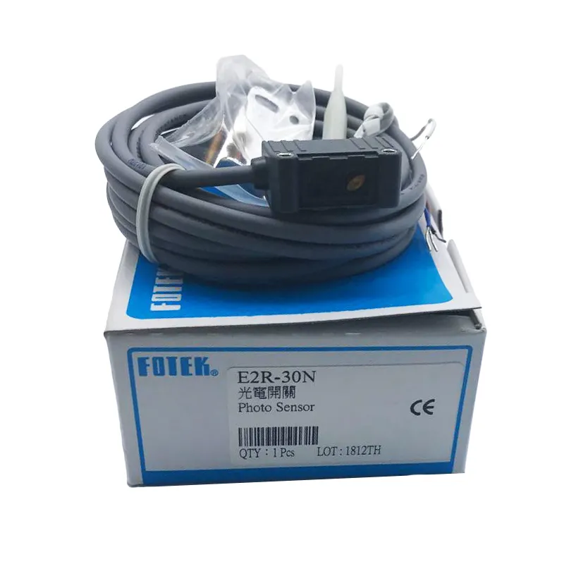 FOTEK E2R-30N sensor foto tipe persegi Mini, 30cm 4PIN NPN NO/NC