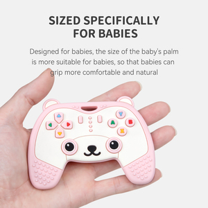 Vente en gros de jouets de dentition souples en silicone de qualité alimentaire 100% sans BPA, anneau de dentition en silicone pour bébé en forme d'ours - Product Image 3