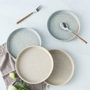 Towin 8 inci 10 inci disesuaikan Speckled Modern porselen piring datar keramik Microwave aman tahan lama Pesta Jamuan pernikahan - Product Image 1