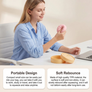 Juguete Antiestrés Personalizado con Forma de Dumpling, Bolas de Masa Coloridas con Cara Sonriente, Juguetes de Simulación para Adultos - Product Image 5