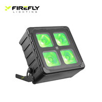 Projecteur LED à piles DMX512 sans fil 2.4G étanche IP65 4x20W RGBAW+UV pour événements de mariage