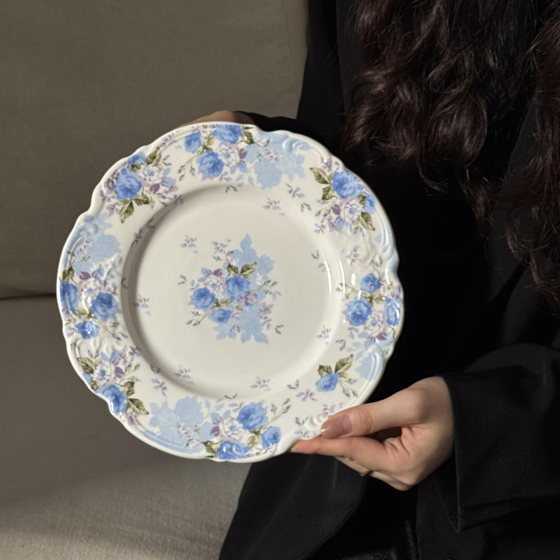 Blue Flower Shadow 8.5 inches 22.5*2