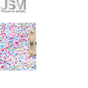 Customizable A4 <strong>Clipboard</strong> <strong>Folder</strong> <strong>Cute</strong> Plastic Acrylic Metal Durable Stationery Supplies Office School Work JSM-00A4 31x22x0.2cm - Product Image 2