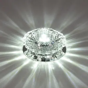 Bon prix antique coloré 5w cristal led plafonnier