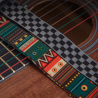 Sangle de guitare personnalisée en usine ceinture de basse impression colorée ceintures multicolores sangles de guitare électrique acoustique basse