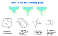 Bantalan kain menstruasi wanita dapat dipakai ulang ramah lingkungan Premium bantalan pembalut wanita serat bambu Harga kompetitif pabrik