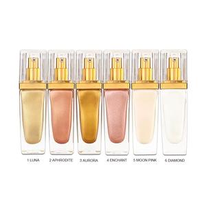 Dual-Use Hochglanz-Flüssig-Highlighter-Puder Vegane Pigmentierte Inhaltsstoffe Täglicher Gebrauch Chemische Aufhellung Langanhaltend Schimmernd - Product Image 2