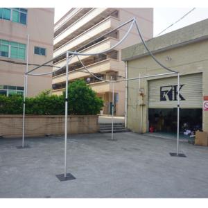 Adjustable Heavy Duty Aluminum Silver <b>Pipe</b> and Drape Backdrop <b>Stand</b> with Variable Sizes for Wedding and Trade Show Event Decor - Product Image 3