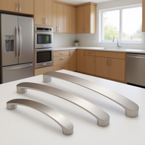 Db Brushed <b>Nickel</b> Cabinet Pull <b>Handle</b> 96mm 128mm Minimalist Design For Kitchen Cabinets Drawer <b>Door</b> Hardware - Product Image 2