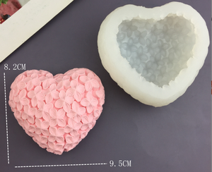 Moule en silicone en forme de cœur stéréoscopique pour gâteau mousse décoratif, outil DIY pour bougies parfumées et fondants, idéal pour la Fête des Mères - Product Image 4