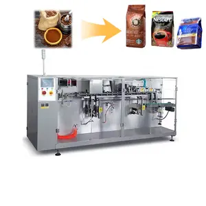 Horizontale voll automatische Kaffeepulver beutel Doy Pack Vorgefertigte Beutel füll maschine