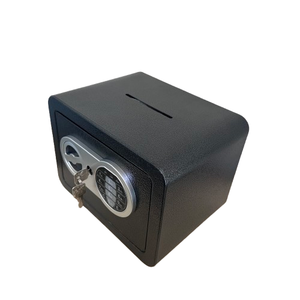 Mini Key Lock Steel <b>Fireproof</b> Deposit <b>Box</b> with Door Thickness 17x23x17cm Dimensions for Home and Car Use - Product Image 6