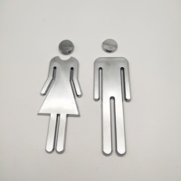 Autocollant en plastique ABS 3d personnalisé, logo personnalisé automatique, Badge de toilettes, salle de lavage