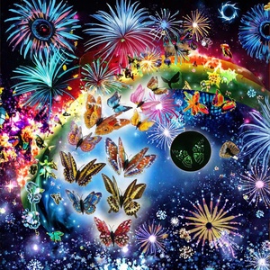 Moderno 3D stereoscopico farfalla adesivo <span class=keywords><strong>da</strong></span> parete luminoso doppio strato alto simulazione PVC adesivo magnetico 12 pz/nuovo Design - Product Image 4