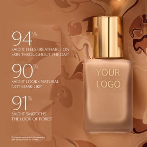 New Private Logo Vegan Liquid <strong>Foundation</strong> Waterproof Matte Long Lasting <strong>Foundation</strong> Full Coverage Multi-Color <strong>Foundation</strong> - Product Image 3
