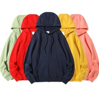 Pull épais et chaud en polaire pour hommes logo oem personnalisé décontracté blanc uni hiver chaud pull à capuche sweat à capuche sweats à capuche