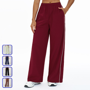 <span class=keywords><strong>Pantaloni</strong></span> da Yoga da Donna Attivi a Gamba Larga, <span class=keywords><strong>Morbidi</strong></span> <span class=keywords><strong>in</strong></span> Cotone Elasticizzato a Quattro Vie, Traspiranti <span class=keywords><strong>con</strong></span> Tasche, Ideali per il Relax e i Viaggi - Product Image 3