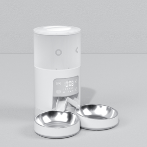 Distributeur automatique de nourriture pour animaux de compagnie, fonctionnant sur batterie rechargeable, pour deux chats, distributeur automatique de nourriture pour chiens, bols jumeaux en acier inoxydable détachables, 6L 4L - Product Image 6