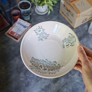 Juego <span class=keywords><strong>de</strong></span> Taza y Platillo <span class=keywords><strong>de</strong></span> Cerámica con Diseño Floral Clásico Vintage, Taza <span class=keywords><strong>de</strong></span> Té Estilo Malasio Resistente a Altas Temperaturas, Ideal para Regalo - Product Image 3