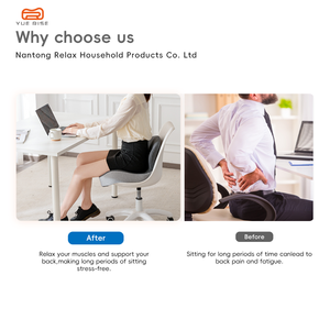 Chaise de bureau et siège de voiture YUE RISE, idéale pour soulager la pression sédentaire, coussin de siège en mousse à mémoire de forme respirante avec soutien <span class=keywords><strong>lombaire</strong></span> - Product Image 3