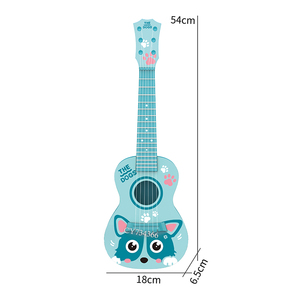 Guitarra <span class=keywords><strong>de</strong></span> simulación <span class=keywords><strong>de</strong></span> seis cuerdas, ukelele <span class=keywords><strong>de</strong></span> violín para niños principiantes, campanilla pequeña para niños - Product Image 5