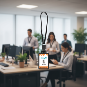 Laccetto da collo ILAN Helena 45 cm con clip per porta badge identificativo, set da 8 pezzi - Product Image 2