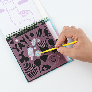 Printing Magic Activity Coloring <strong>Scratch</strong> Art <strong>Scratch</strong> <strong>Book</strong> with Stencils - Product Image 2