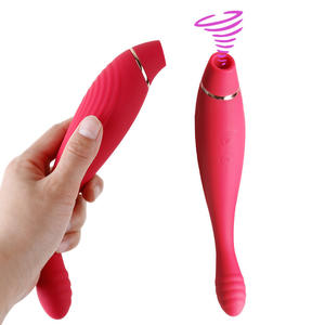 Saugvibrator 2 in 1 Wiederaufladbarer Vibrator für Frauen Silikon Sexspielzeug Masturbationshilfen - Product Image 5