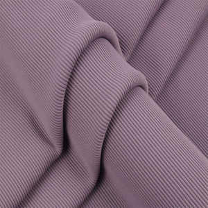 Tessuto europeo OEM Super poliestere <span class=keywords><strong>Spandex</strong></span> 2x2 costine a maglia per abito maglione telas tessuti - Product Image 5