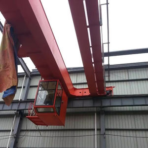 Nouvelle condition <span class=keywords><strong>QD</strong></span> Type 20T Double poutre pont roulant grue grue avec deux crochets chariot pour la Construction d'atelier - Product Image 1