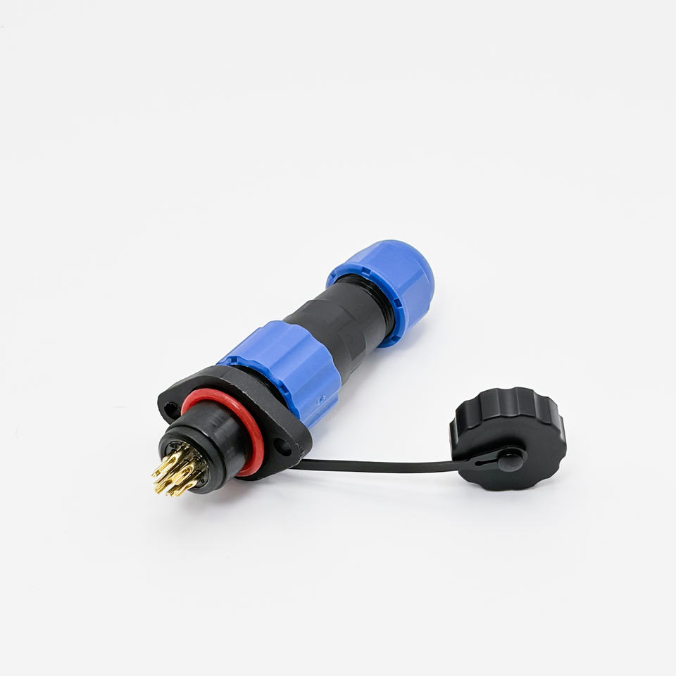Core Pin Adapter 250V 380V Aviation Waterproof Plug SD13 Flame Retardant 7 Core ...