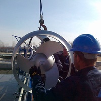 MA7.5/12-620-480 Submersible plongée horizontale SUS304 SUS316 mélangeur d'eaux usées agitateurs