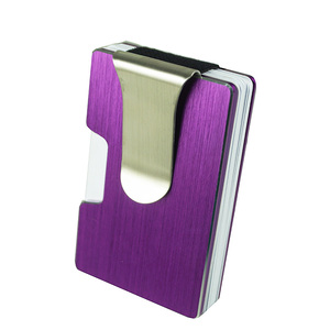 Étui de rangement rfid en métal pour hommes, portefeuille avec des pinces à billets, porte-cartes de crédit - Product Image 3