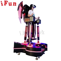 Simulateur de vol de VR Offre Spéciale ailes noires volant VR 9D réalité virtuelle debout machine de jeu de tir de vol de mouvement