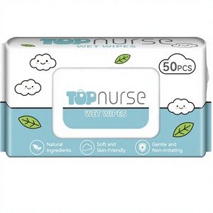 Customized 40 Pcs Eco-Friendly Feminine Wet Wipes No Alcoholic Antibacterial Individually <b>Wrapped</b> Washing Flushable Extra Soft - Product Image 1