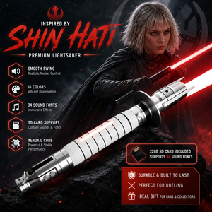 Lame de duel lourde à poignée en métal sabre laser à lame néopixel à changement de couleur infini avec balançoire en douceur pou - Product Image 1