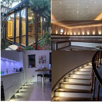 Mini spot LED encastré 220V 1W 3W 12V 24V, éclairage LED encastré dimmable, spot de plafond pour vitrine à bijoux