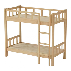 Двухслойная двухъярусная кровать из массива дерева и сосны с ограждениями деревянная кровать двухслойная кровать для матери и ребенка - Product Image 5