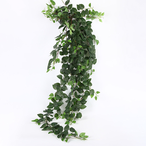 Plantes artificielles suspendues en plastique, pas chères, pour la décoration murale de jardin, mini, faible MOQ, plantes artificielles d'extérieur pour gazebo - Product Image 4