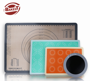 100% tapis <span class=keywords><strong>de</strong></span> cuisson en silicone résistant à la chaleur antiadhésif Silicone <span class=keywords><strong>Macaron</strong></span> bâton <span class=keywords><strong>feuille</strong></span> haute température Vesmac Gorilla Grip Logo - Product Image 1