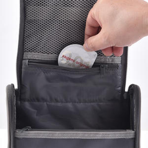 Sac de toilette suspendu tendance pour femmes et hommes, en polyester, grand, imperméable, portable, pour les voyages - Product Image 3