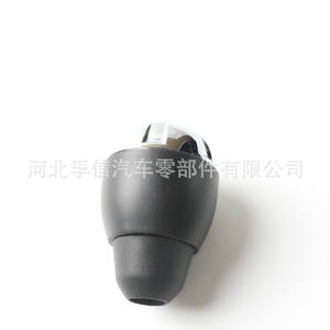 Pommeau de levier de vitesse pour Jeep Wrangler, noir et argent, en plastique, design ergonomique, pommeau de levier de vitesse manuel à 6 vitesses - Product Image 4