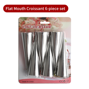 <span class=keywords><strong>Cuisine</strong></span> Acier Inoxydable Crème <span class=keywords><strong>Corne</strong></span> Pâtisserie Rouleau Gâteau Moule Spirale Cuit Croissants Tubes Cookie Dessert Outil - Product Image 6