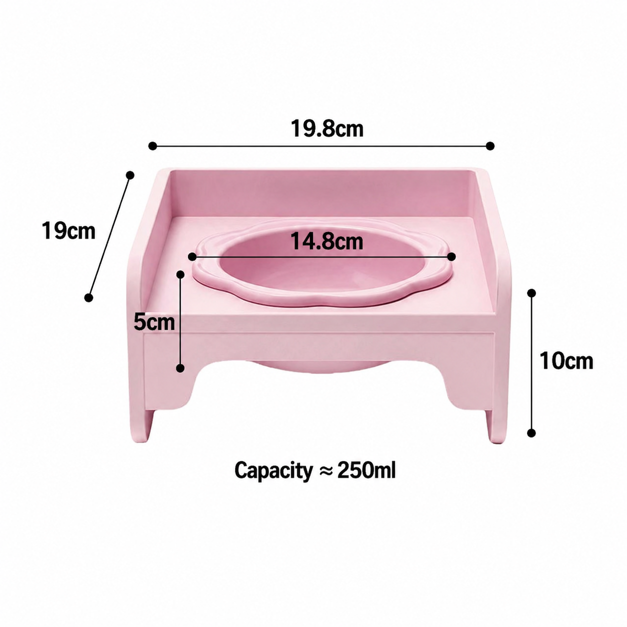 Pink-Dish rack + bowl